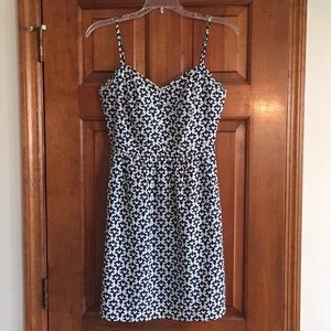 J Crew Navy White Womens Sundress 2